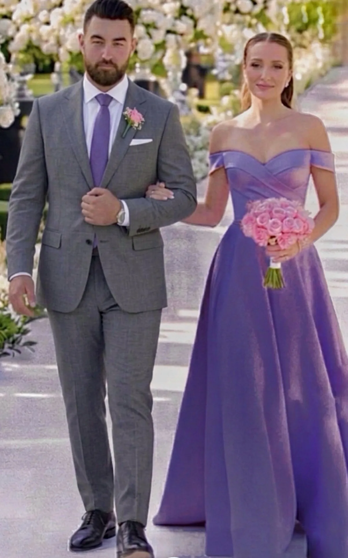 Entourage attire — purple